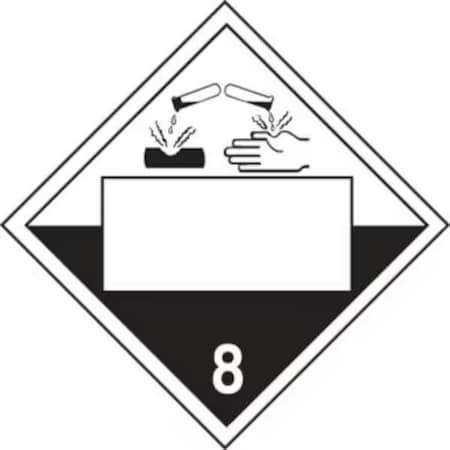 Accuform 10.75 in W, 10.75 in H, Adhesive Poly MPL800VS50